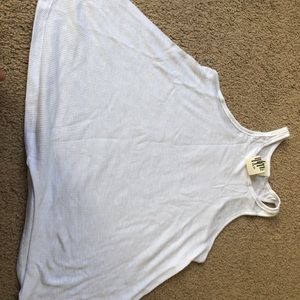 White Free people tank top
